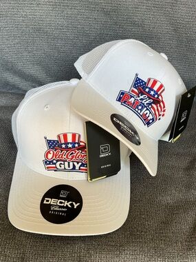 Father Son Patriotic Hat Set – Old Glory Guy & Lil Patriot – Matching USA Hats